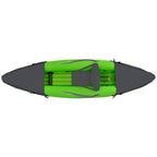 9 ft. Green Inflatable 1-Person Sport Kayak with Rotatable Paddle