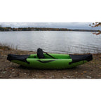 9 ft. Green Inflatable 1-Person Sport Kayak with Rotatable Paddle