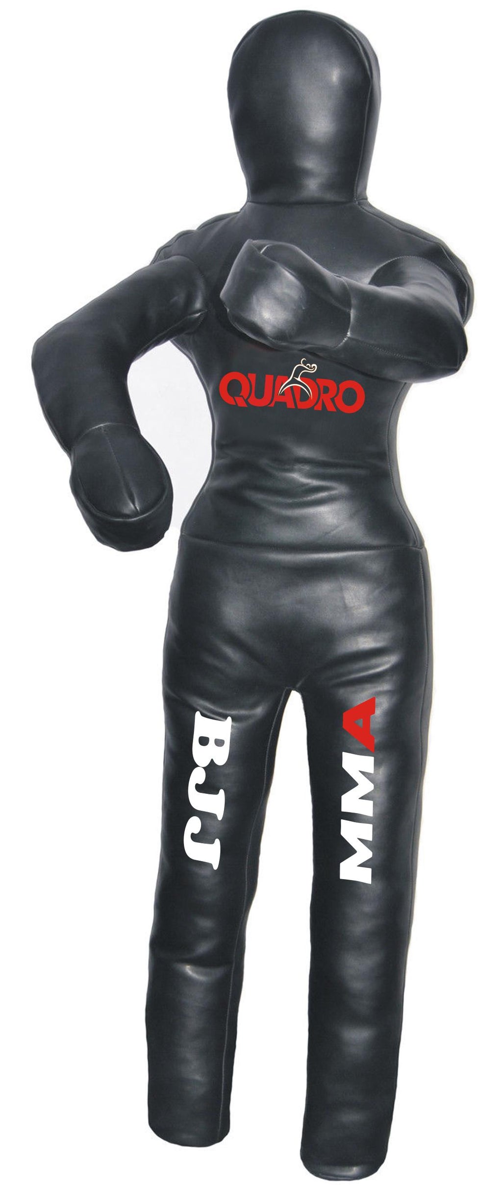 QUADRO Jiu Jitsu MMA Martial Arts Grappling Dummy Punching Bag With Hanging Strap Black - 70 inches