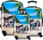 Printed Expandable Hardside Spinner Luggage Set, Kona, 3-Piece (20/24/28)