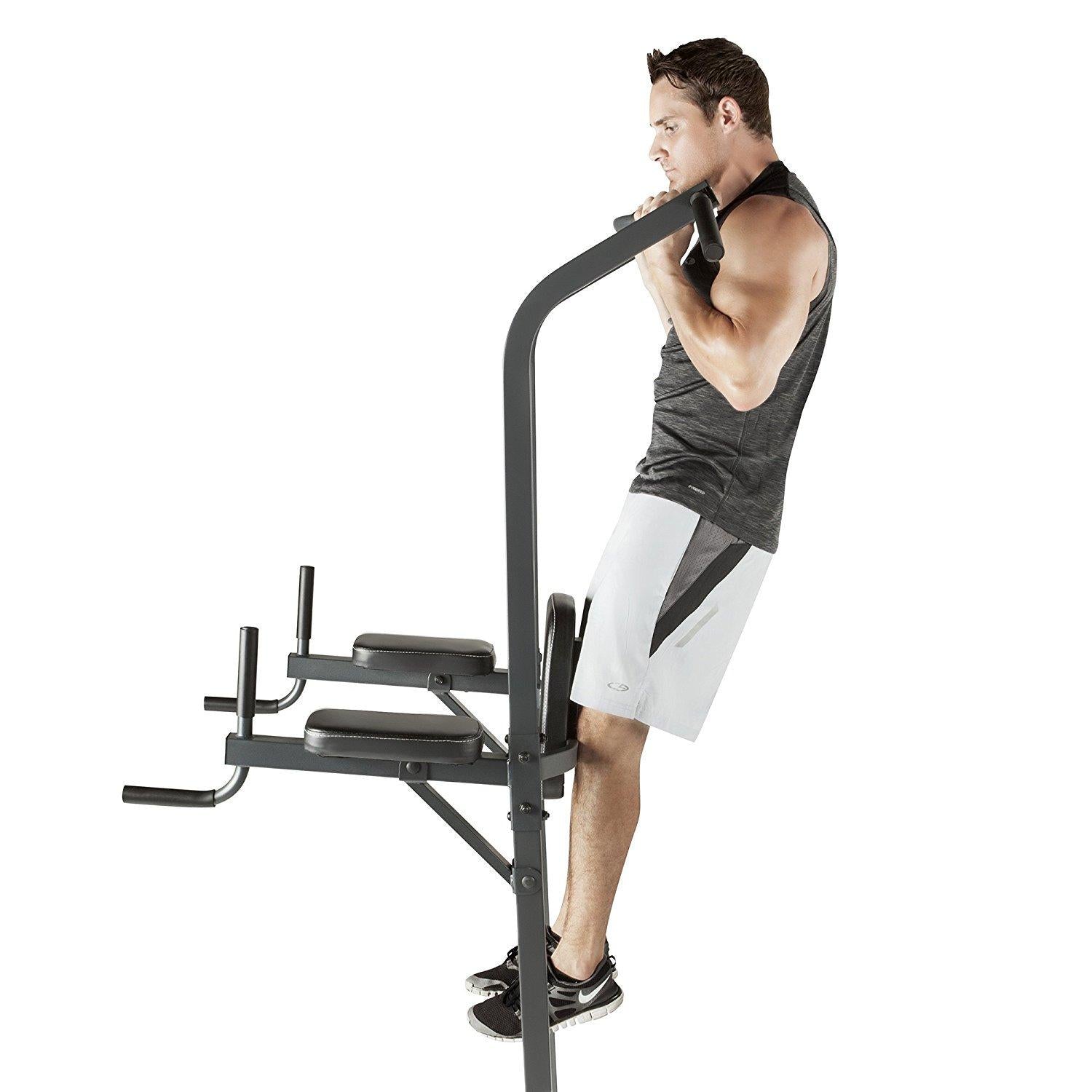Marcy Pro Upper Body, Core &amp; Back Home Workout Steel Power Tower
