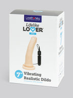 Lifelike Lover Ultra Realistic Dildo Vibrator Harness Kit 7 Inch, Flesh Pink