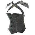 Armor Corset With Pauldrons in Black, size: X-Large | Leather by Medieval Collectibles