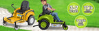 12V Zero Turn Lawn Mower Tractor Toy - Riding Lawn Mower, Outdoor Toys, Kids Electric Car, Ride On Tractor, Dual Handle, Twist and Turn, Speed to 3MPH, Max Weight of 77lbs, A3-7, Yellow