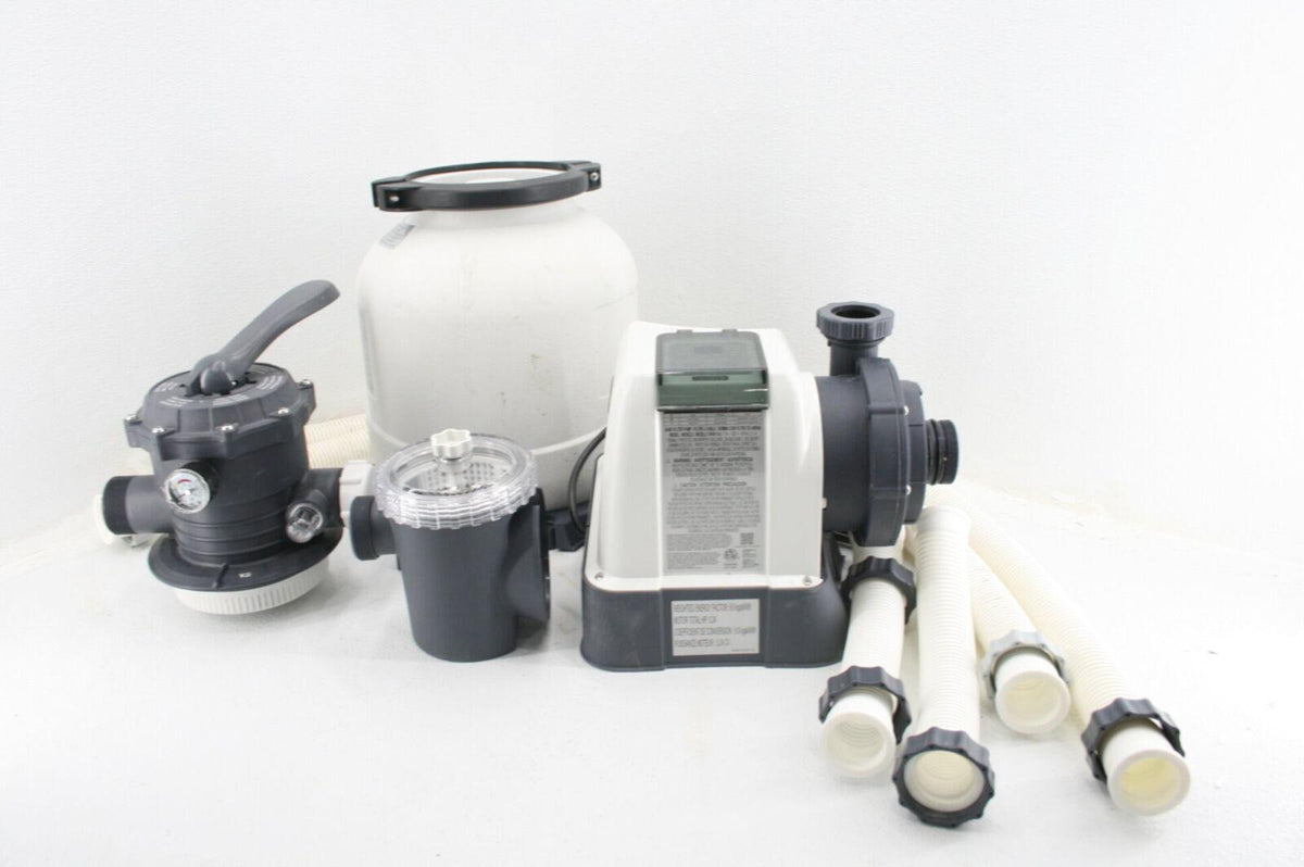 see notes intex 26645eg sx2100 krystal clear sand filter pump 12in
