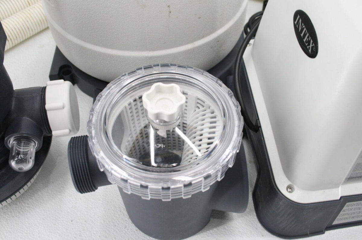 see notes intex 26645eg sx2100 krystal clear sand filter pump 12in