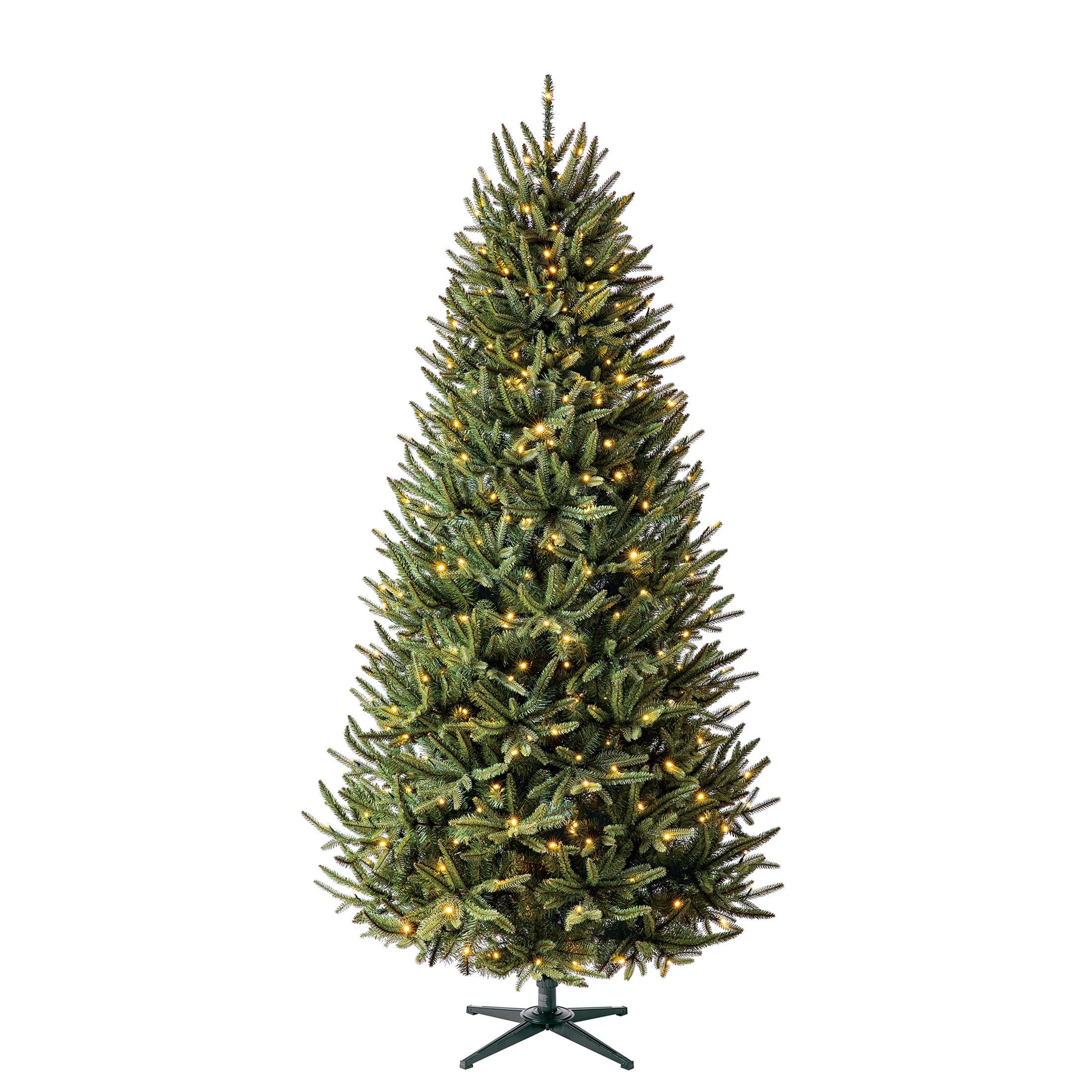 Holiday Time Prelit 400 LED Color-Changing Lights, Green Hinged Richland Fir Artificial Christmas Tree, 7.5'