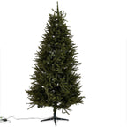 Holiday Time Prelit 400 LED Color-Changing Lights, Green Hinged Richland Fir Artificial Christmas Tree, 7.5'