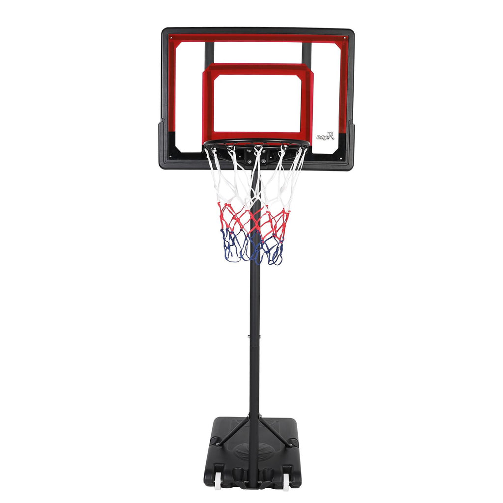 Balight 1269 Pro Court Height Adjustable Portable Basketball System, 33 Inch Backboard
