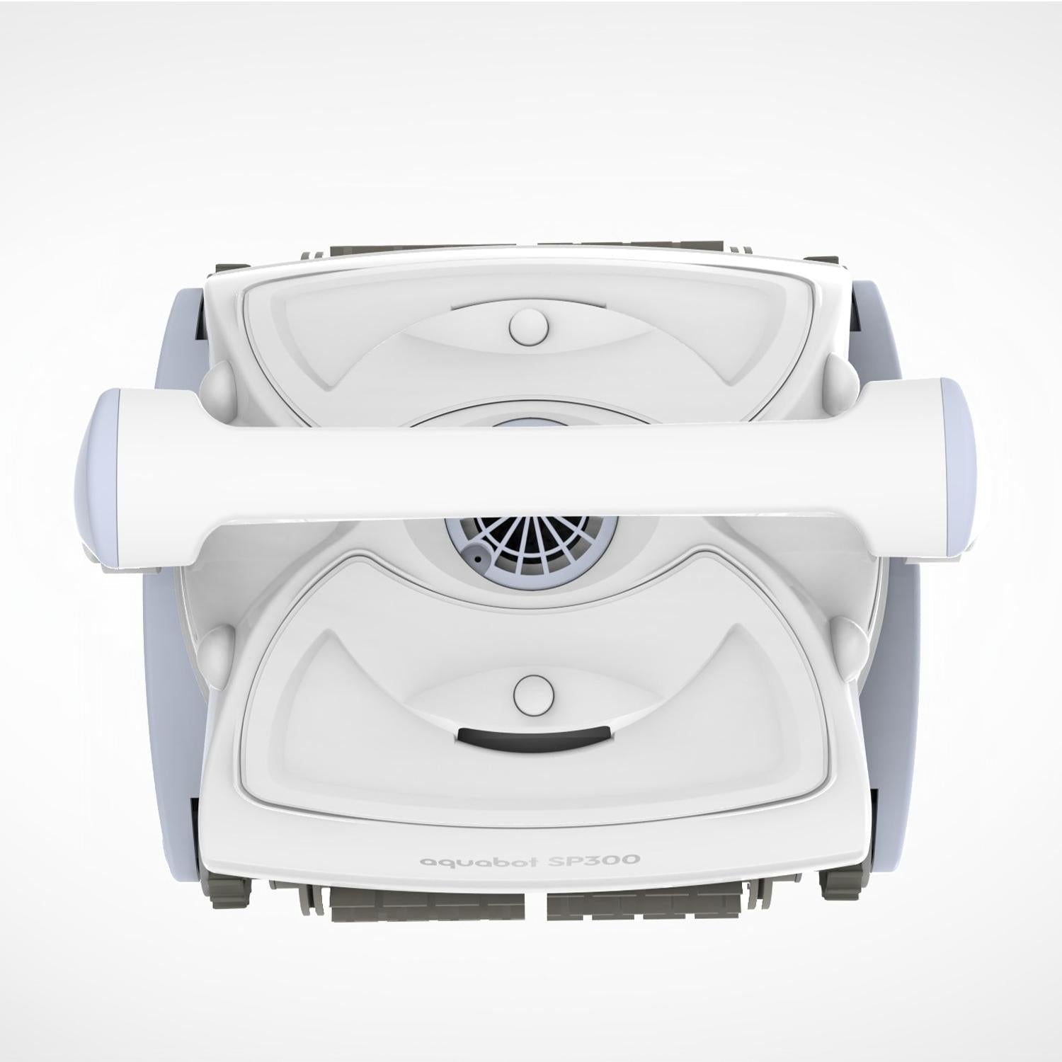 Aquabot SP300 APP Robotic Pool Vacuum Cleaner w/ Dual Brushes, Large Ultra Fine Filter Cartridges, &amp; Customizable Cleaning