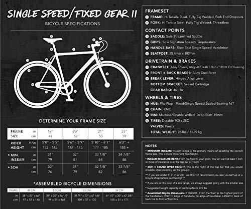 Single Speed Fixed Gear Bicycle by Solé Bicycles- Foamside