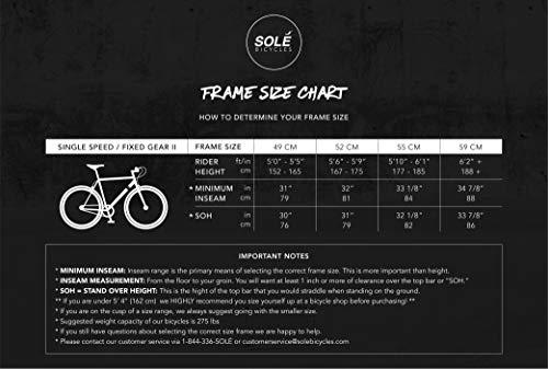 Single Speed Fixed Gear Bicycle by Solé Bicycles- Foamside