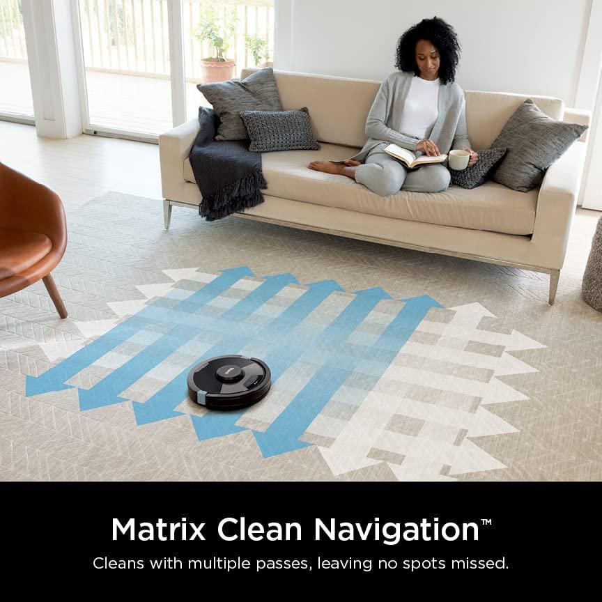 Shark AI Ultra 2in1 Robot Vacuum &amp; Mop with Sonic Mopping, Matrix Clean, Home Mapping, CleanEdge Technology, for Pet Hair, Wifi, Works with Alexa, Black/Mocha (RV2620WD)