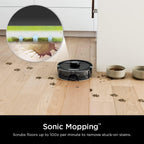 Shark AI Ultra 2in1 Robot Vacuum &amp; Mop with Sonic Mopping, Matrix Clean, Home Mapping, CleanEdge Technology, for Pet Hair, Wifi, Works with Alexa, Black/Mocha (RV2620WD)