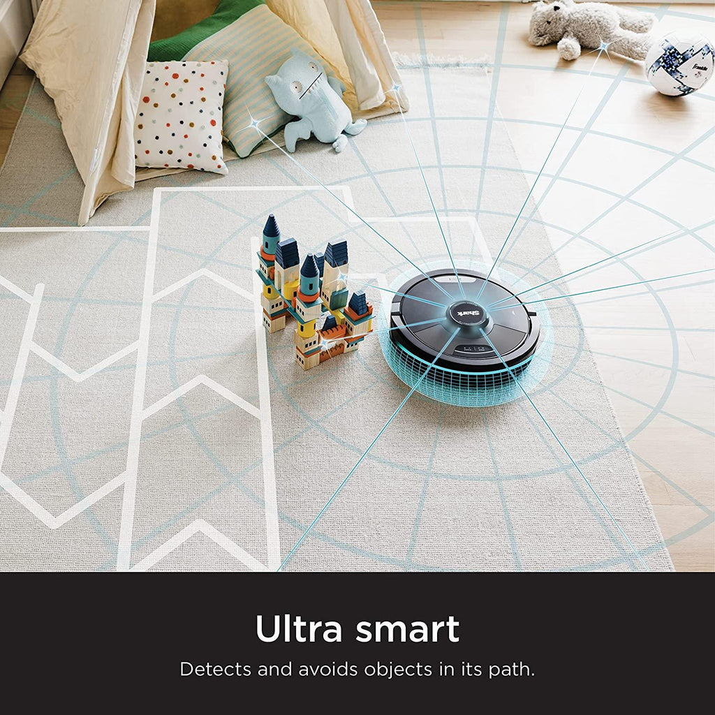 Shark AI Ultra 2in1 Robot Vacuum &amp; Mop with Sonic Mopping, Matrix Clean, Home Mapping, CleanEdge Technology, for Pet Hair, Wifi, Works with Alexa, Black/Mocha (RV2620WD)