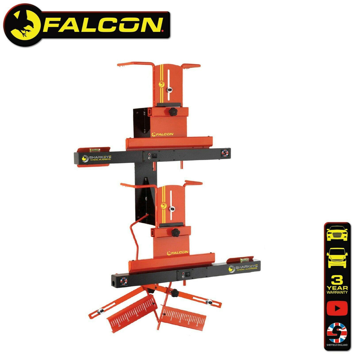 SharkEye Falcon LC4WLA 4 Wheel Laser Aligner