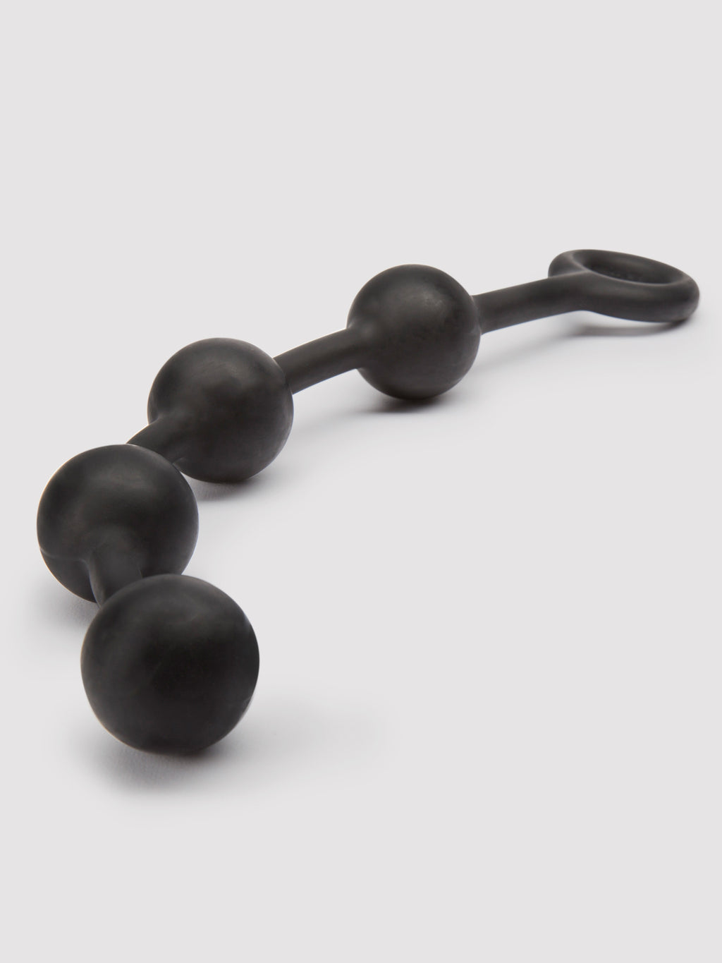 Cannonballs Large Silicone Anal Beads, Black