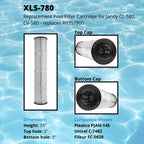 xls-780 4 pack replacement filter for jandy cl-580. also replaces jandy r0357900, unicel c-7482, filbur fc-0820, pleatco pjan-145