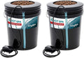 active aqua rs5galsys root spa 5 gallon hydroponic bucket deep water culture grow kit system with multi-purpose air hose and air pump, black, 2 pack