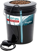 active aqua rs5galsys root spa 5 gallon hydroponic bucket deep water culture grow kit system with multi-purpose air hose and air pump, black, 2 pack