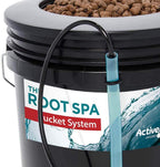 active aqua rs5galsys root spa 5 gallon hydroponic bucket deep water culture grow kit system with multi-purpose air hose and air pump, black, 2 pack