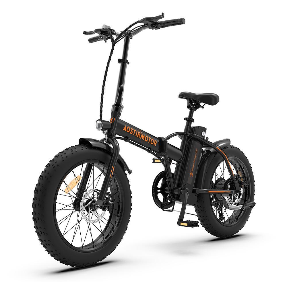 20" 7 Speed 36V Folding Electric Bike with 500W Motor, Mountain Bicycle 3 Riding Modes, Adjustable handlebar and saddle Electric Bike