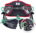 Teufelberger treeMOTION Harness for Arborists – Belt-and-Sit Saddle with Rear Tie-in Attachment (One-Size, Black)