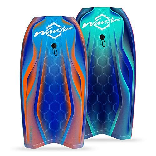 Wavestorm-42.5in Performance Foam Bodyboard with Sector Fin Channel Bottom | Bodyboard for Beginners and All Surfing Levels | Co