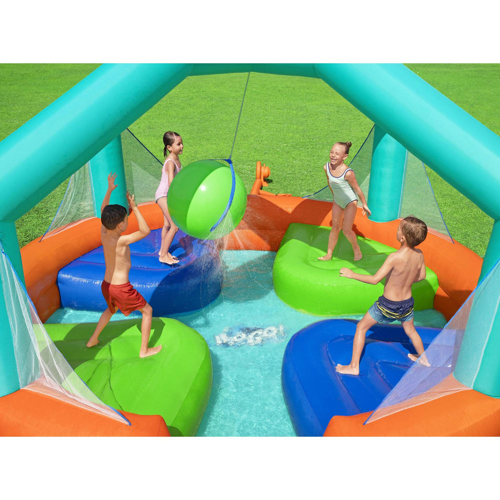 H2OGO!  H2OGO! 53384E Dodge and Drench 14.75 x 14.75 x 8.75 Foot Kids Inflatable Large Outdoor Play Bounce House Game and Water