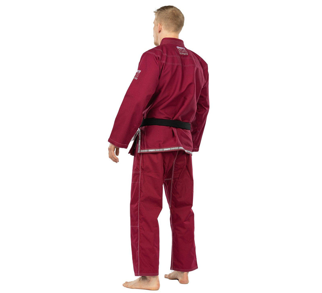 Fuji Suparaito Superlite Brazilian Jiu Jitsu Gi - Burgundy (A5)