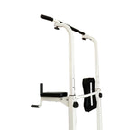 Multi-Function Parallel Single Bars Dip Station Chin Up Power Tower Rack Pull Up Weight Stand Bar Raise White