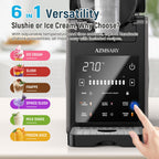 Slushie Machine & Ice Cream Maker, 85oz Larger Slushie Machine for Home, LED Display | 6 Preset Programs | Auto-Clean, Perfect for Margaritas, Frappes, Milkshakes & Smoothies, No Ice Needed