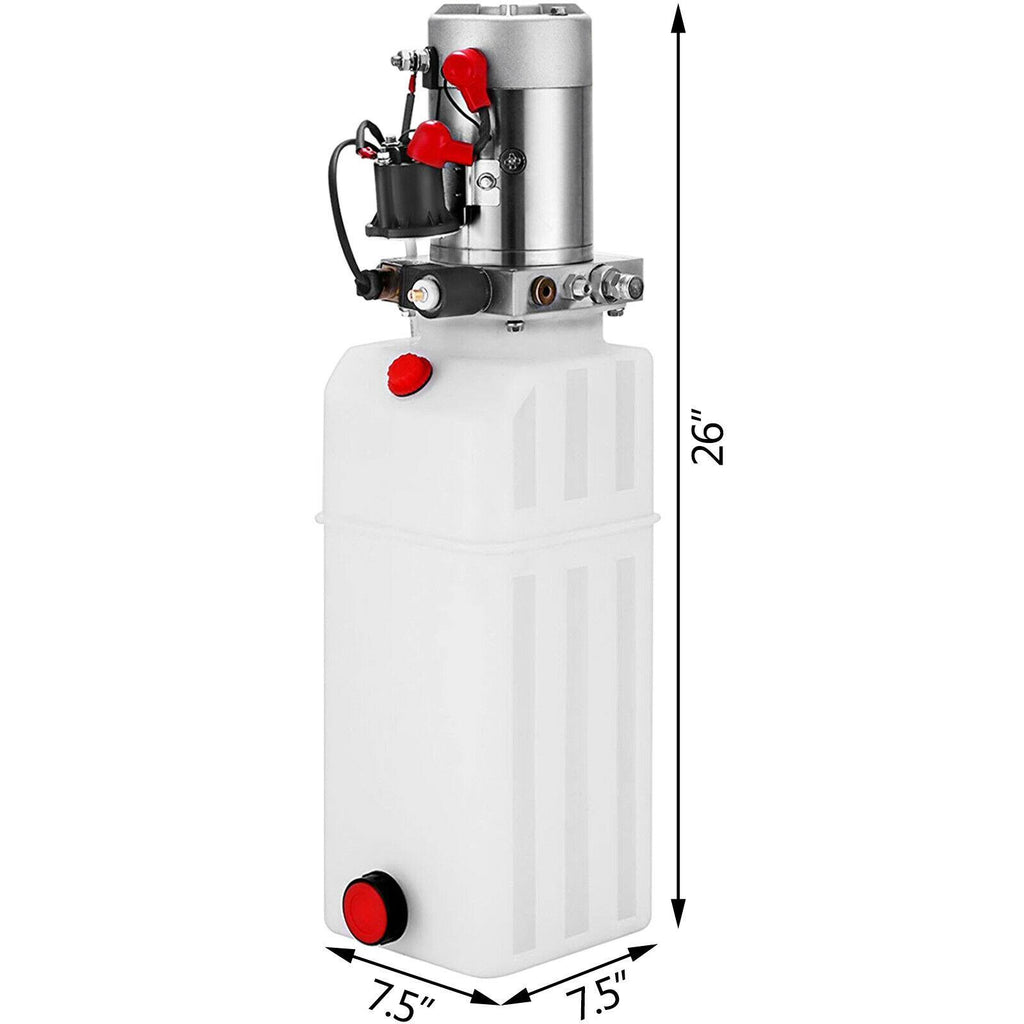 10 Quart Single Acting Hydraulic Pump Dump Trailer Reservoir Crane Repair