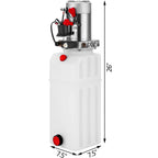 10 Quart Single Acting Hydraulic Pump Dump Trailer Reservoir Crane Repair