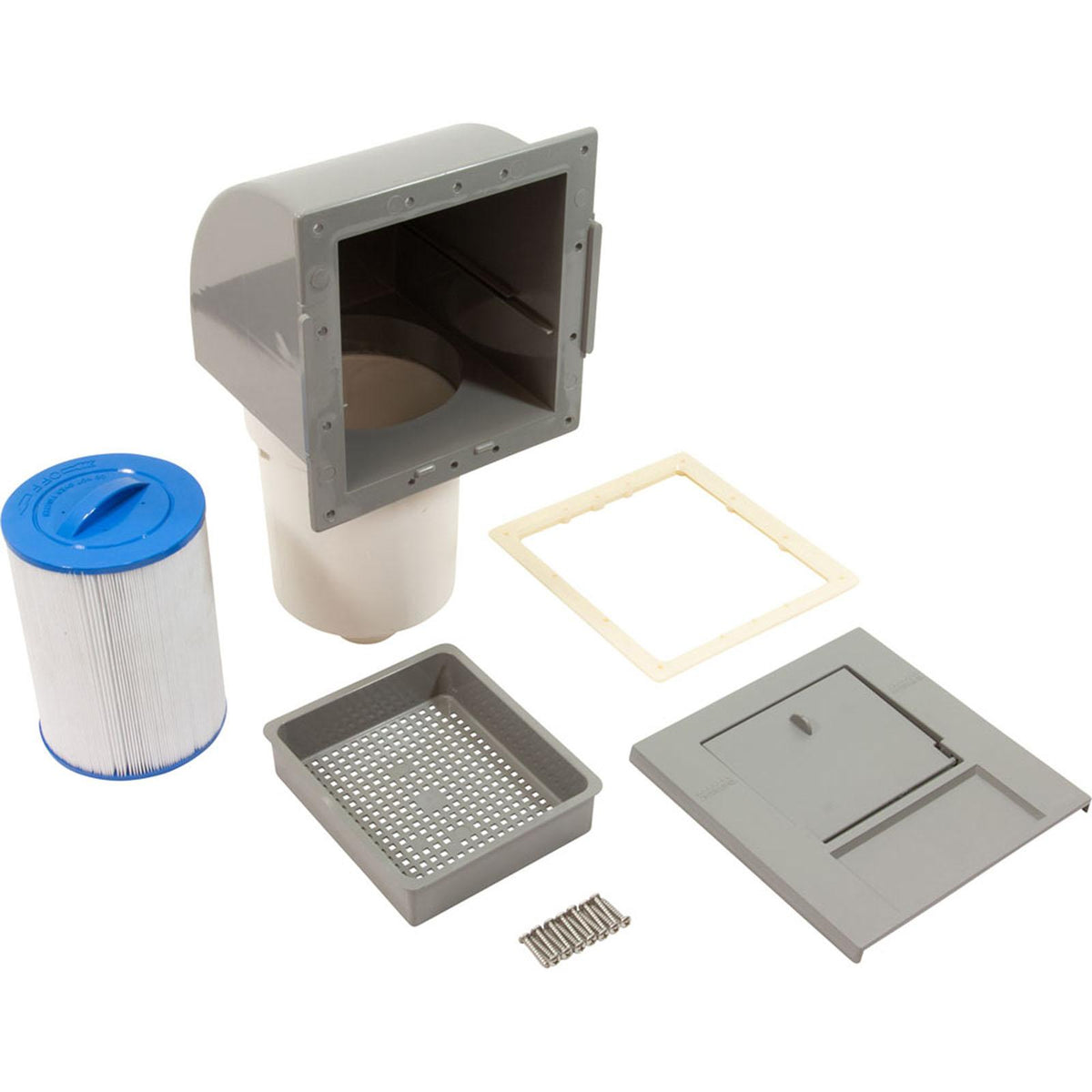 Waterway Plastics Skim Filter Complete, 50 Sqft, Gray