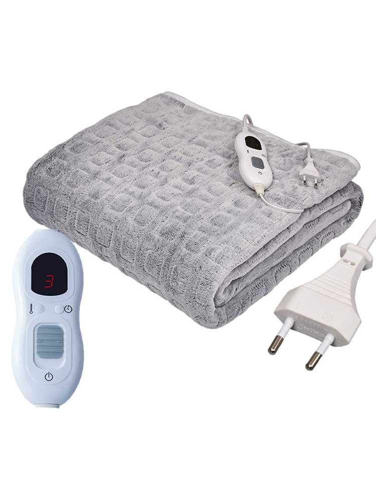 Viugreum Electric Heated Blanket, 50 x 60 inches Heated Throw Blanket with 3 Heating Levels, Washable Flannel Heating Pad, Soft Electric Heating Pad, Suitable for Home and Office