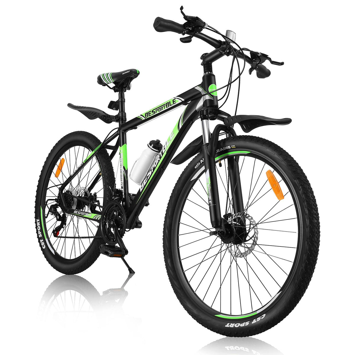 Hemoton Exportable 21 Speeds Mountain Bicycle with Aluminum Frame Suspension, Fork Mountain Bike, Awesome Speed and  Mountain Biking