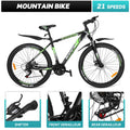 Pixnor Be sport 21 Speeds Mountain Bike With Aluminum Frame Suspension Fork Mountain Bicycle Awesome Speed and  Mountain Biwith Derailleur System Mechanical Disc Brakes