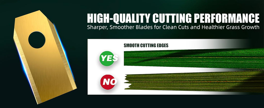 24Pcs ium Replacement Blades Compatible for  Goat All Series, Robust Replacement Robotic Lawnmower Blades, High-Performance Cutting