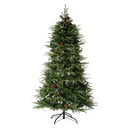 6 ft. Pre-Lit Green Fir Artificial Christmas Tree with 350 LED Lights 9 Functional Multi-color Remote controller