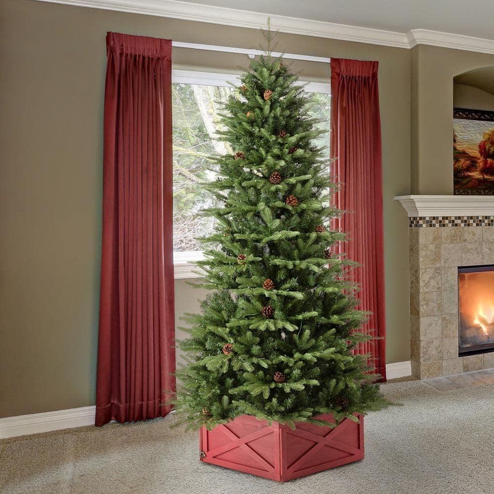 6 ft. Pre-Lit Green Fir Artificial Christmas Tree with 350 LED Lights 9 Functional Multi-color Remote controller
