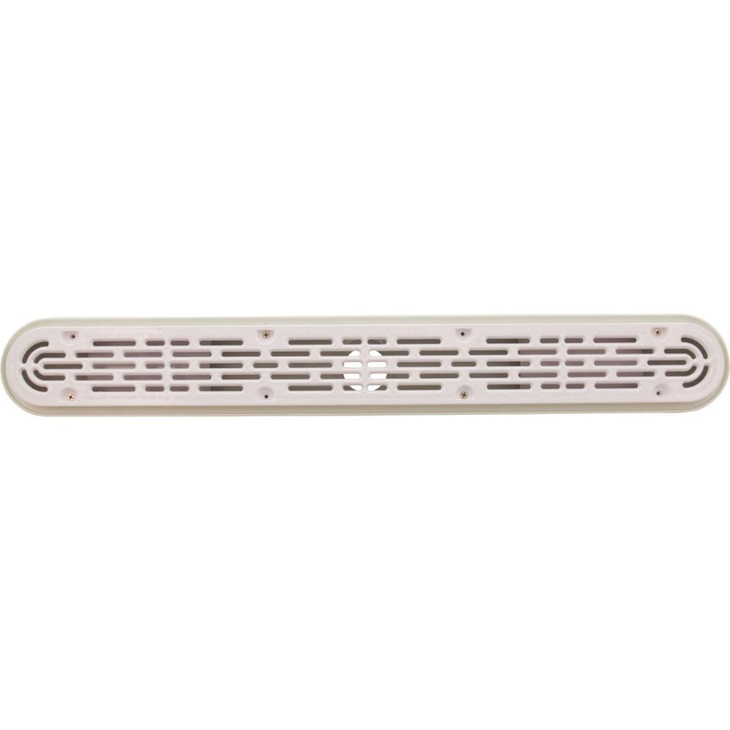 AquaStar Pool Products Channel Drain, Aquastar, 32", Flat Grate, For Concrete, White