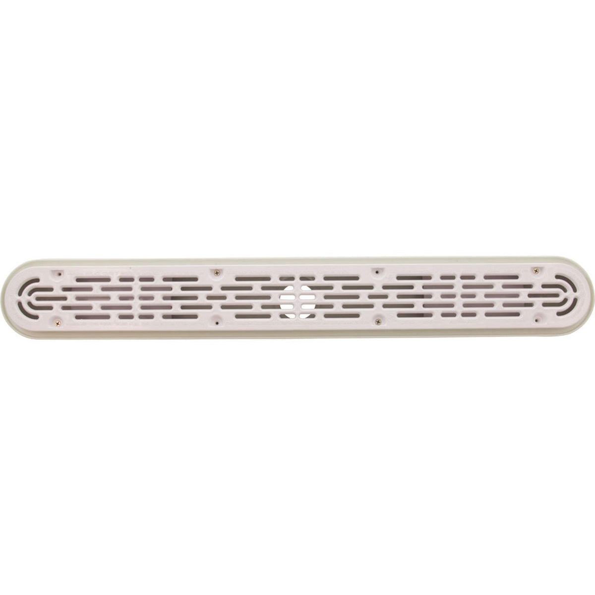 AquaStar Pool Products Channel Drain, Aquastar, 32", Flat Grate, For Concrete, White