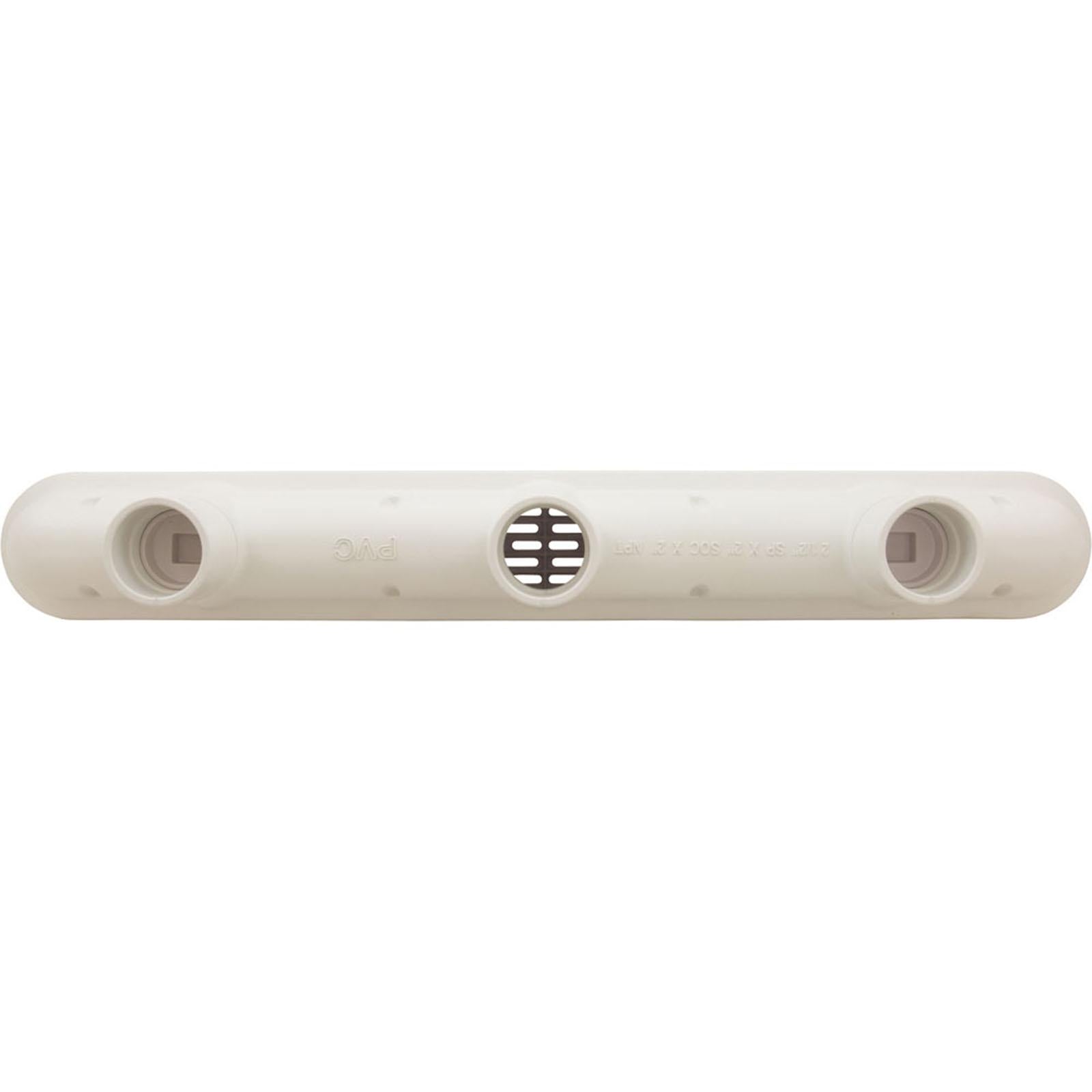 AquaStar Pool Products Channel Drain, Aquastar, 32", Flat Grate, For Concrete, White