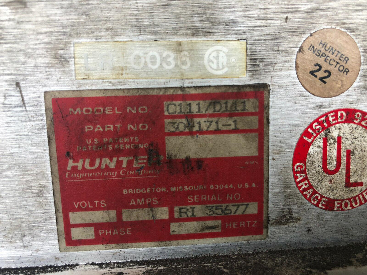 hunter alignment machine Control, C111, Part Number 30-171-1
