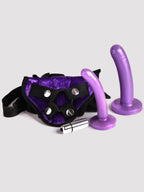 Tantus Beginner's Unisex Vibrating Strap-On Harness Kit (6 Piece), Purple | Purple