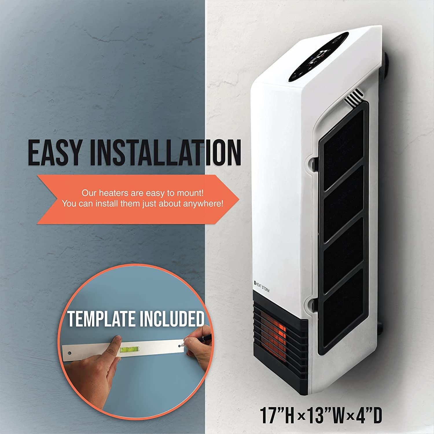 JIUJIANG HS-1000-WX-WIFI WiFi Infrared Wall Heater, 1000 Watt