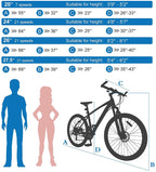 MOONCOOL Adult Mountain Bikes 20/24/ 26 Inch Mountain Bicycle, Disc Brakes Suspension Front Fork, 7-21 Speeds Options, Aluminum and Steel Frame Options, Mountain Bike for Adults Mens Womens