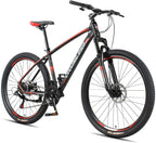 Mountain Bike, 27.5 x 17inch Aluminum Alloy Frame, 21 Speed with  Derailleur, Suspension Fork &amp; Disc Brake Outdoor Bikes for Men Women