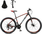 Mountain Bike, 27.5 x 17inch Aluminum Alloy Frame, 21 Speed with  Derailleur, Suspension Fork &amp; Disc Brake Outdoor Bikes for Men Women